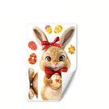 NNETM Easter Bunny & Egg Reusable Window Cling Sticker