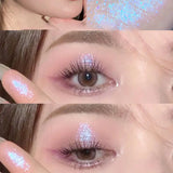 NNETM 6 Color Liquid Eyeshadow with Highlight Sequins - Sparkling, Waterproof, and Long-Lasting Makeup
