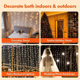 NNEOBA 3M LED Curtain String Lights Fairy Decoration