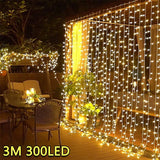 NNEOBA 3M LED Curtain String Lights Fairy Decoration