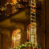 NNEOBA 3M Santa Claus Climbing Ladder with Warm Lights