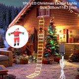NNEOBA 3M Santa Claus Climbing Ladder with Warm Lights