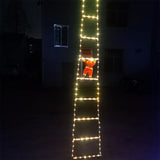 NNEOBA 3M Santa Claus Climbing Ladder with Warm Lights