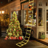 NNEOBA 3M Santa Claus Climbing Ladder with Warm Lights