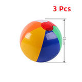 NNEOBA Colorful Inflatable Beach Balls (3 Pcs Set)