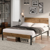 Levede Metal Bed Frame Queen Mattress-1919892911491780614
