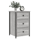 NNEVL Bedside Cabinets 2 pcs Grey Sonoma 40x36x60 cm Engineered Wood