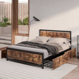 Levede Industrial Bed Frame Double Mattress-1910113214016917510