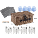 4 Person Picnic Basket Baskets Set Outdoor-1910113180357627906