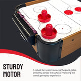 NNETM Mini Wooden Air Hockey Table Game