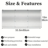 NNETM 3 Panels Patio Heater Reflector Shield - Enhance Your Outdoor Heating Experience