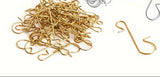 60pcs Gold Metal Christmas Ornament Hooks  Hangers