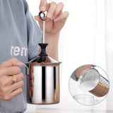 NNETM Manual Milk Stainless Steel Handheld Whisk