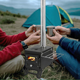 NNETM Portable Stainless Steel Camping Stove for Outdoor Cooking