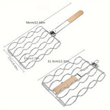 NNETM Iron Grill Basket for BBQ & Grilling