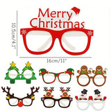 Christmas Paper Glasses Photo Props