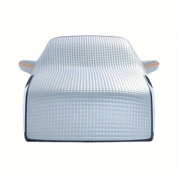 NNETM Silver Extended Front Windshield Snow Cover - Winter Snow and Frost Protection