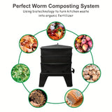 NNETM Worm Composting Bin 3-Tier Waste Converter
