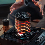 NNETM Camping Mini Heating Stove - Stainless Steel Grill Stove