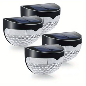 NNETM Illuminate Your Holidays: 4-Pack Solar Fence Lights for Festive Deck Decoration