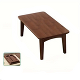 NNETM Foldable Bamboo End Table - 60 x 40 x 26 cm