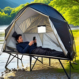 NNETM Military Off-Ground Single Tent Bed (2-in-1)