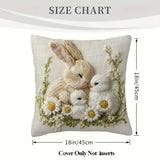 NNETM Easter Bunny Chick Pillow Cover