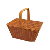 NNETM Handcrafted Rattan Picnic Basket for Outdoor Enthusiasts