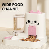 NNETM Automatic Cat Feeder and Water Dispenser Set
