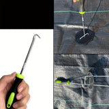 NNETM U-Shaped Metal Ground Nail Remover Hook for Garden