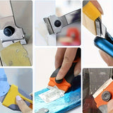 Long Handle Stainless Steel Scraper – Multi-Purpose Glass, Paint & Sticker Removal Tool with Replaceable Blade