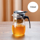 NNETM Easy-Press Glass Tea Infuser One-Touch Brewing