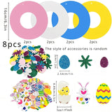 NNETM Easter DIY Craft Kit with Bunny and Egg Stickers