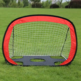 NNETM Portable Dual-Use Folding Soccer Goal - Red