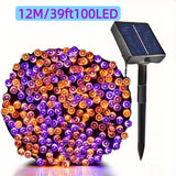 NNETM Halloween Solar String Lights Lithium Battery Outdoor Decor