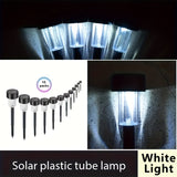 NNETM Solar LED Path Lights Outdoor Stainless Steel (10-Pack)