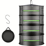 NNETM Hanging Plant Mesh Drying Rack (4-Tier)