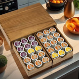 NNETM Wooden Storage Cabinet with Drawers Organizer for Kitchen