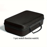 8-Slot Hard Shell Watch Storage Case – Portable Travel Organizer for Watches & Jewelry