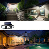 1pc 74-LED Solar Motion Sensor Wall Light 3-Level