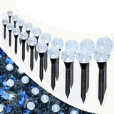 20pcs Solar Garden Crystal Lights White 20-LED