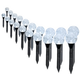 20pcs Solar Garden Crystal Lights White 20-LED