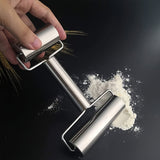 NNETM Stainless Steel Dual-Ended Rolling Pin for Baking