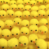 NNETM 20pcs Plush Chick Figurines Set Easter Party Décor