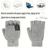 NNETM Winter Heated Gloves - Adjustable Temperature Cycling & Skiing Gloves (Gray)