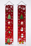 2D Christmas Door Banner Festive Front Porch Sign