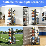 Multi-Tier Basketball Storage Rack Organizer