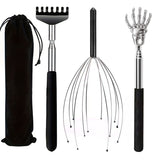 12-Claw Scalp Massager with Extendable Back Scratcher