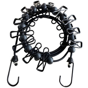 NNETM Camping Clothes Drying Rope with 12 Clips