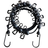 NNETM Camping Clothes Drying Rope with 12 Clips